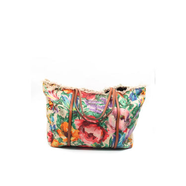 Sac Shopping Dolce & Gabbana Miss Escape Floral Canvas